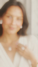 Real Pearl Marquise Flower Set – Necklace, Earrings & Ring